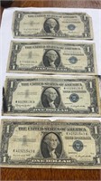 4 1$ silver certificates