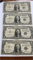 4 1 Dollar silver certificate