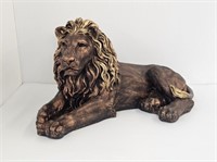 CERAMIC LION - 24" LONG X 14" WIDE X 13.5" HIGH