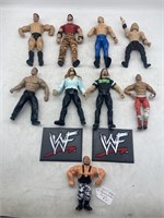 (JT) 9 WWE & WWF Action Figures Including 2003