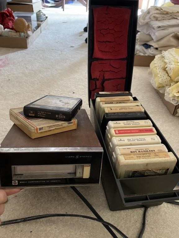 8 track player untested and 8 Track