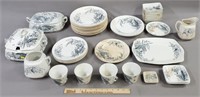 A. Bros Victoria Antique China Dish Set (As Is)