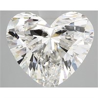 Igi Certified Heart Cut 4.13ct Vs1 Lab Diamond