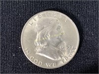 1953-d Franklin Half Dollar BU-FBL