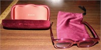 Montcler Italy Sunglasses w/Gucci Bag & Case