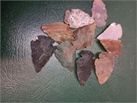 Lot of 10 assorted Stone Arrow Points