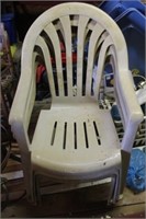Set of 3 Matching Plastic Chairs