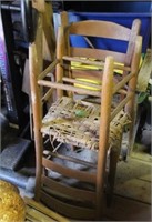 Pair of Antique Chairs - AS IS - Heavy Wear