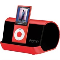 iHome iHM10R Portable MP3 Player Stereo Speaker Sy
