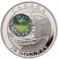 99.99 Silver 2005 RCM NWT Diamonds $20 Coin
