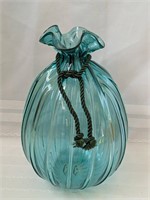 Pilgrim Turquoise Sack Vase