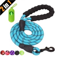 NEW BLUE Dog Leash Dog Poop Bag and 5 FT Strong