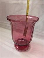 Pilgrim Cranberry vase