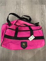 Vintage Neon Pink and Black Duffel Bag