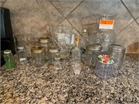 Collection of Glass Jars & Pitchers