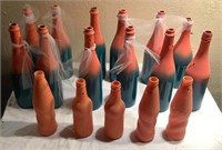 Lot of painted decorative bottles