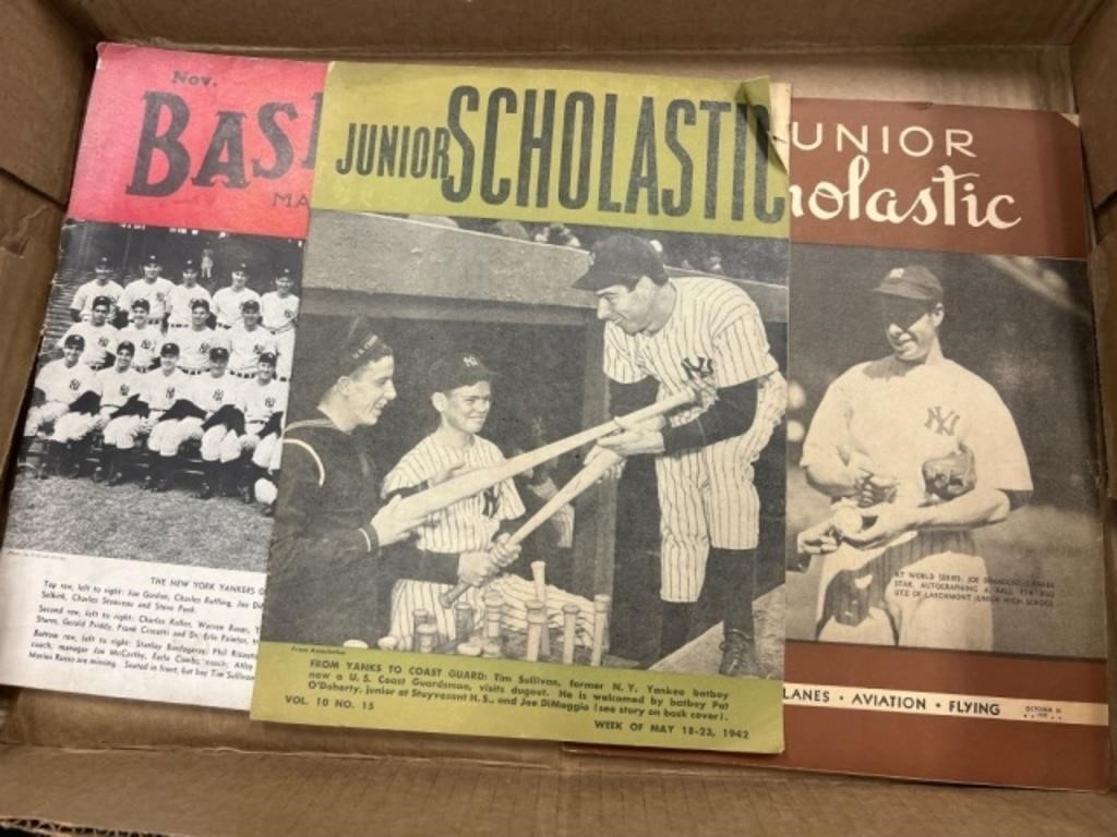 1940's New York Yankees Magazines- Joe DiMaggio