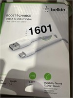 BELKIN USB C CABLE RETAIL $30