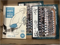 Eagles Autographed Team Pics & 1959 Program