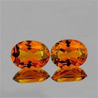 NATURAL CINNAMON ORANGE HESSONITE GARNET PAIR