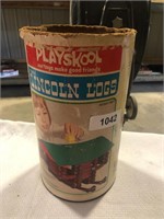 Playskool Lincoln Logs w/ Container