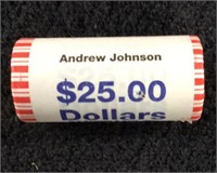 Roll of Presidential Dollars.. Andrew Johnson