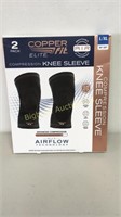 2 Pack Cooper Fit Compression Knee Sleeve