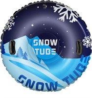 (47" - Blue) Snow Tube Heavy Duty Inflatable Sled