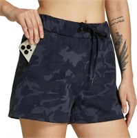(Size: S - black camo) Willit Women's Shorts