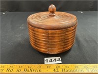Hand Made Lidded Wood Bowl