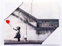 "BANSKY" Graffiti Canvas Art - Gallery Wrap 11 x