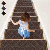 15 PCS Wood Stair Treads Rugs