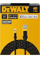$32 4’ DEWALT Lightning to USB Cable