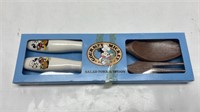 Gourmet Mickey salad fork & spoon