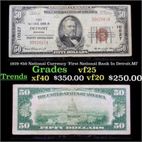 1929 $50 National Currency 'First National Bank In