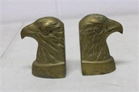 Pair of Brass Plated Eagle Book Ends 5.5H
