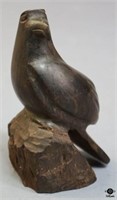 Carved Ironwood Eagle Figurine
