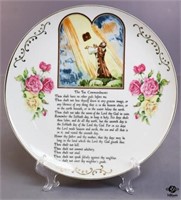 Ucagco Ten Commandments Porcelain Plate