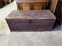 Red Wooden Crate 56x26x22”