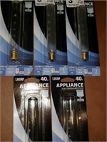 5 NIP Appliance Lightbulbs Feit Electric