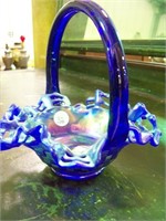Carnival Glass Basket, Fenton look???