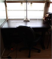 Office Desk w/ Chair & Lamp