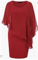 New( 2 XL) Hanna Nikole Women's Sleeveless Cape