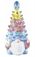 New - Light Up Ceramic Pink Easter Bunny