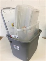 4 Storage Totes w/Lids