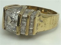 Gold over sterling ladies ring