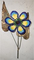 1969 Curtis Jere Enameled Flower Sculpture