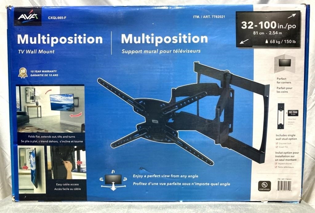Avf Multiposition Tv Wall Mount (pre-owned)