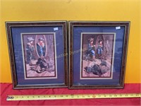 Two Framed Pictures, Cowboy