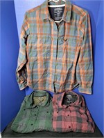 3 Size Large REI Flannel Shirts (M2)